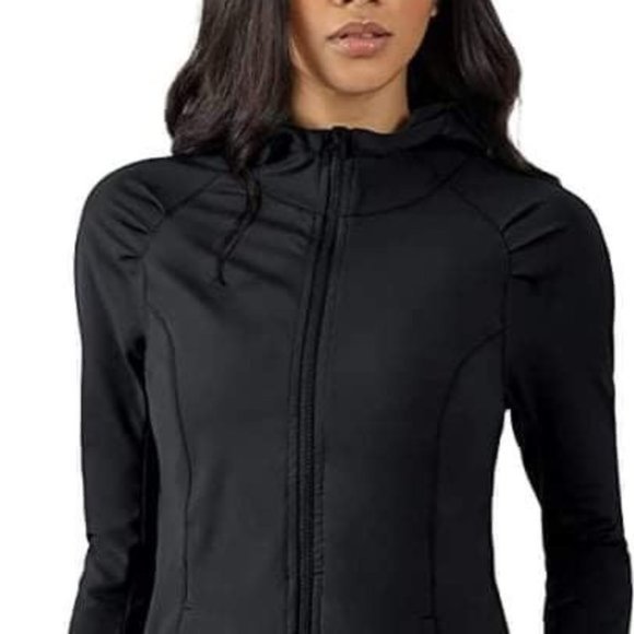 Yogalicious Women's Zip Up Hooded Jacket - Picture 10 of 14